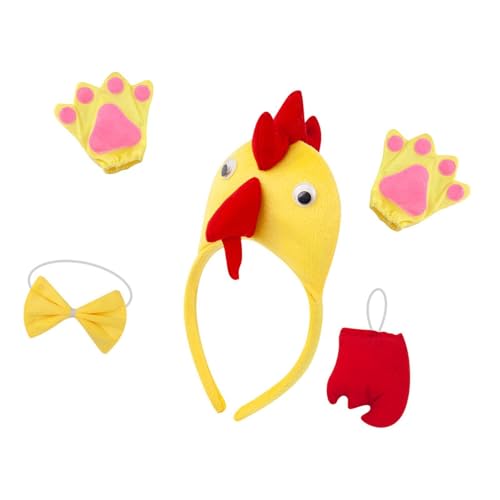 kowaku Huhn 3D-Tierkostüm für Mädchen, Cosplay-Zubehör für Cosplay-Festival, Gelber Roter Schwanz kowaku Huhn 3D-Tierkostüm für Mädchen, Cosplay-Zubehör für Cosplay-Festival, Gelber Roter Schwanz von kowaku