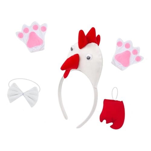 kowaku Huhn 3D-Tierkostüm für Mädchen, Cosplay-Zubehör für Cosplay-Festival, Weiß kowaku Huhn 3D-Tierkostüm für Mädchen, Cosplay-Zubehör für Cosplay-Festival, Weiß von kowaku