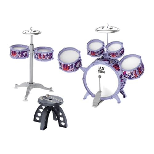kowaku Kids Drum Set Musical Drum Toy Cymbal und Drumstick Musik Aufklärung für die Bühnenperformance kowaku Kids Drum Set Musical Drum Toy Cymbal und Drumstick Musik Aufklärung für die Bühnenperformance von kowaku