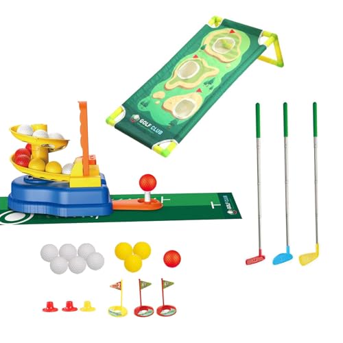 kowaku Kids Golf Set Indoor Outdoor Golf Spielzeug Sportspielzeug für Kleinkinder 3 4 5 Jahre alte Jungen Mädchen Mädchen, Style A kowaku Kids Golf Set Indoor Outdoor Golf Spielzeug Sportspielzeug für Kleinkinder 3 4 5 Jahre alte Jungen Mädchen Mädchen, Style A von kowaku