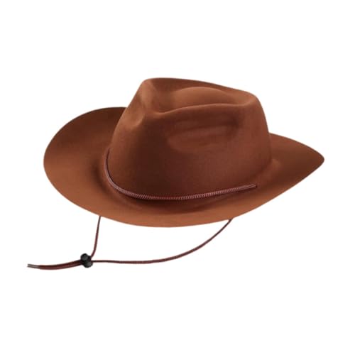 kowaku Kinder Western Cowboy Hut Stilvoller Cowgirl Hut für Camping -Geburtstagsgeschenk, Dunkelbraun kowaku Kinder Western Cowboy Hut Stilvoller Cowgirl Hut für Camping -Geburtstagsgeschenk, Dunkelbraun von kowaku
