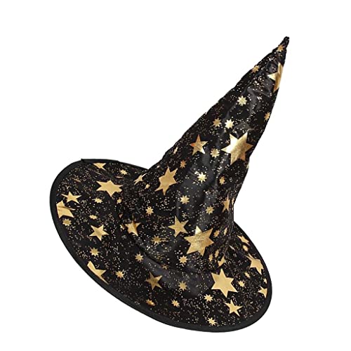 kowaku Kinder Zauberer Hut Satin n Hut Halloween Halloween Kostüm, Schwarz, 37cm * 18cm * 35cm von kowaku