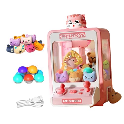 kowaku Klaue Maschine Candy Dispenser Spielzeug Mini Verkaufsautomat Arcade Candy Klaue Spiel Preise Spielzeug, Rosa von kowaku