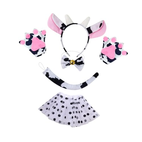 kowaku Kuh Cosplay Zubehörset mit Haarband Und Fliege, Bowtie mit Bell von kowaku
