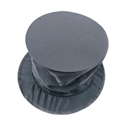 kowaku Magicians Kostümhut Klapptop -Hut mit Kompartiment für Erwachsene Frühling Cap Magische Requisiten für Magicians Cosplay Halloween Tänzer von kowaku