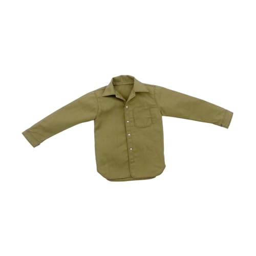 kowaku Maßstab 1/6 Männliches Freizeithemdkleid Verschleißfeste Stofffiguren Kostüm-Kostümzubehör für 12-Zoll-männliche Actionfiguren, Khaki kowaku Maßstab 1/6 Männliches Freizeithemdkleid Verschleißfeste Stofffiguren Kostüm-Kostümzubehör für 12-Zoll-männliche Actionfiguren, Khaki von kowaku