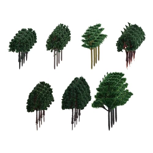 kowaku Modellbäume Bäume Statue DIY Bastel Sand Tisch Origination vorgetäuscht Spielen Spielzeugfilmprops Mini Diorama Bäume Layout Layout, 28 Stück von kowaku