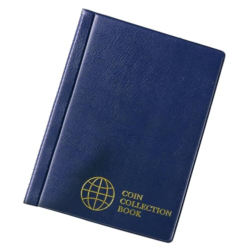 kowaku Münzsammlung Seiten Organizer Binder Hülle 120 Taschen Penny Pocket Holder für Collectors Pennies Stempel, Blau von kowaku
