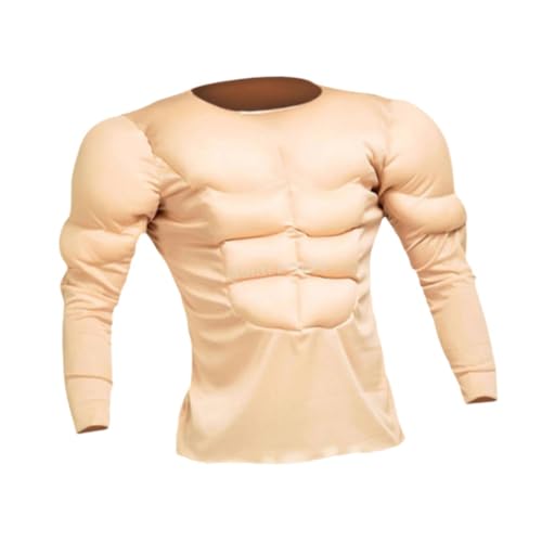 kowaku Muskelshirt Kostüm Brustformer Bodybuilder Kleidung für Cosplay Geburtstagsgeschenk, M von kowaku