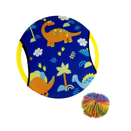 kowaku Paddle Catching Balls Party bevorzugt Interaktionsspielzeug für die Familie des Eltern -Kindes für die Familie für die Familie, Blauer Dinosaurier von kowaku