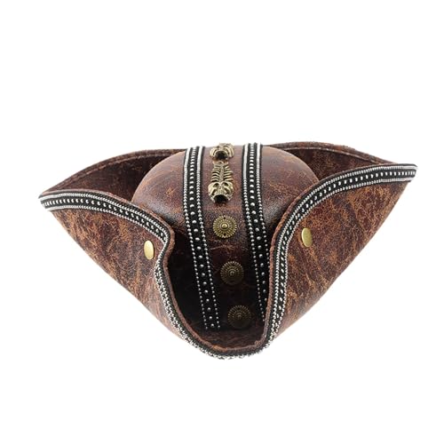 kowaku Piratenhut, RetroStil, Kunst, für Cosplay, Party, Halloween, Kostümzubehör, Braun kowaku Piratenhut, RetroStil, Kunst, für Cosplay, Party, Halloween, Kostümzubehör, Braun von kowaku