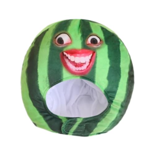 kowaku Plüschfrucht Kopfbedeckung Wassermelonenhut Cartoon Selfie für Frauen Mädchen Kopfbedeckung kowaku Plüschfrucht Kopfbedeckung Wassermelonenhut Cartoon Selfie für Frauen Mädchen Kopfbedeckung von kowaku
