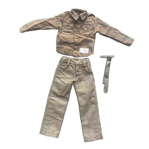 kowaku Puppenkleidung im Maßstab 1/6, kompletter Anzug, Jacke und Hose, modisches 12-Zoll-Soldaten-Outfit-Kostüm für 12-Zoll-Puppenfiguren, von kowaku