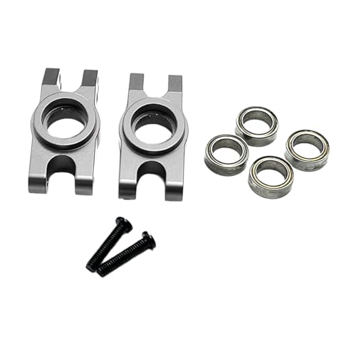 kowaku RC -Auto hintere Rad Nased Trage 1/16 Hinterachse Hinterradbecher für 16207 16208 16209, Grau von kowaku