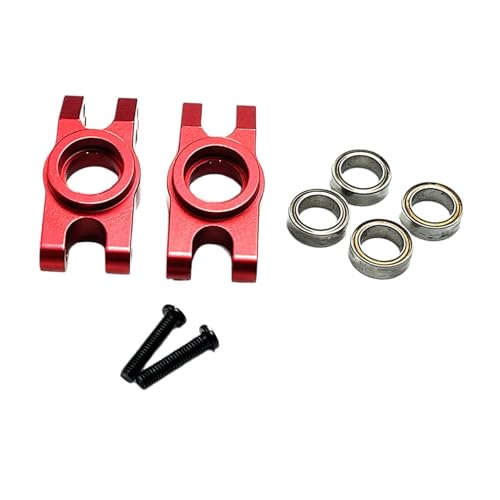 kowaku RC -Auto hintere Rad Nased Trage 1/16 Hinterachse Hinterradbecher für 16207 16208 16209, Rot von kowaku