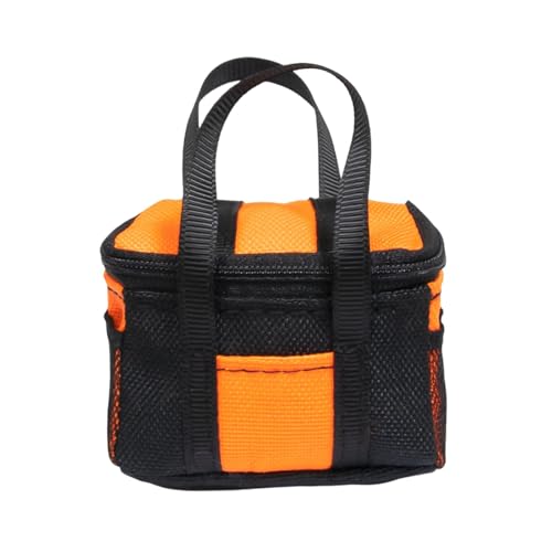 kowaku RC -Autosimulationsbeutel, Zubehör, Dekoration, Mini DIY Model Car Travel Pack dekorativ für 1: 8 1:10 Crawler Supplies Teile Teile, Orangefarbene Handtasche von kowaku