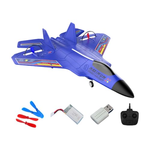kowaku RC Flugzeug Fernbedienung Flugzeug mit Licht mit Gyro Stabilisator Outdoor RC, Blau von kowaku