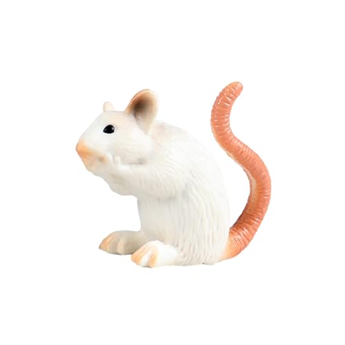 kowaku Ratte, realistische Mäuse, Modell, kognitives Spielzeug, Skulpturen, Simulationstiere, Figuren für Kuchendekoration, Partyzubehör, Kinder, Stil c von kowaku
