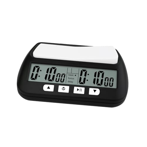kowaku Schachzubehör mit Speicherfunktion, kompakter Schachspiel-Timer, Schachuhr für internationales Schachspiel, Geschenke, chinesisches Schachspiel, Schwarz kowaku Schachzubehör mit Speicherfunktion, kompakter Schachspiel-Timer, Schachuhr für internationales Schachspiel, Geschenke, chinesisches Schachspiel, Schwarz von kowaku
