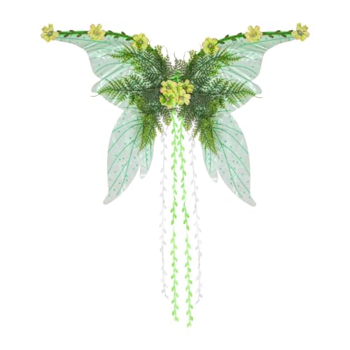kowaku Schmetterlingsflügel, süßer, Leichter für Cosplay, für Modenschauen und Festivals, GrÜn kowaku Schmetterlingsflügel, süßer, Leichter für Cosplay, für Modenschauen und Festivals, GrÜn von kowaku