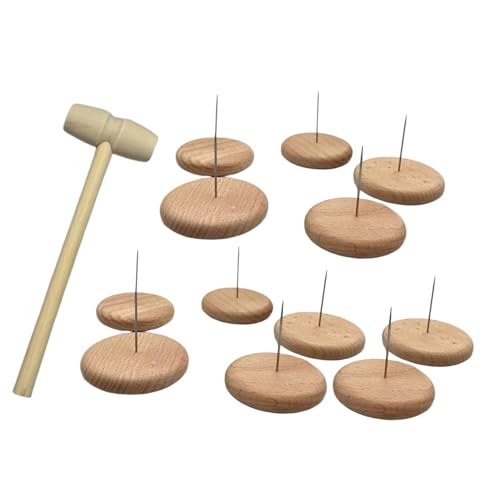 kowaku Set mit 12 Häkelpuppenhaltern Aus Buchenholz für Die Präsentation, 5,5 cm Basis kowaku Set mit 12 Häkelpuppenhaltern Aus Buchenholz für Die Präsentation, 5,5 cm Basis von kowaku