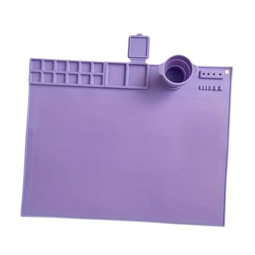 kowaku Silikonmalerei Matte Matte Bastelmatte Waschbare Zeichnungsmatte für handgefertigte Kunst, Violett von kowaku