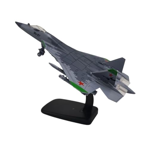 kowaku Simulation 1:72 Flugzeugmodell Miniatur -Spielzeugtischdekor mit Ausstellungsständer Flugzeugmodell für Bücherregal Schlafzimmer TV -Schrank, Grau von kowaku
