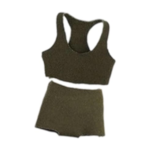 kowaku Sportweste-Boxershorts-Set im Maßstab 1:12 für weibliche Figuren-Requisiten, Miniatur-Sport-BH und Shorts, lässige Puppenkleidung, GrÜn kowaku Sportweste-Boxershorts-Set im Maßstab 1:12 für weibliche Figuren-Requisiten, Miniatur-Sport-BH und Shorts, lässige Puppenkleidung, GrÜn von kowaku