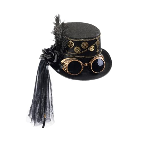 kowaku Steampunk Top Hut Jazz Kopfbedeckung für Partybühne Performance Rollenspiel Urlaub kowaku Steampunk Top Hut Jazz Kopfbedeckung für Partybühne Performance Rollenspiel Urlaub von kowaku