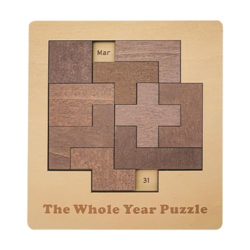 kowaku Tageskalender Holzpuzzle Denksportaufgabe Geometrisches Puzzle für Vatertagsgeschenke kowaku Tageskalender Holzpuzzle Denksportaufgabe Geometrisches Puzzle für Vatertagsgeschenke von kowaku