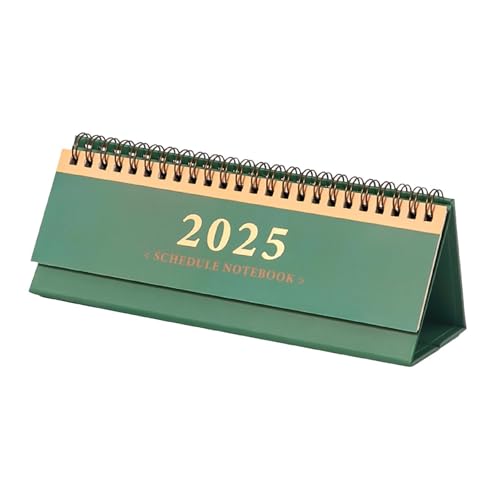 kowaku Tischkalender 2025 – läuft von Januar 2025 bis Dezember 2025 – Kleiner 2025 Flip-Desktop-Kalender, GrÜn von kowaku
