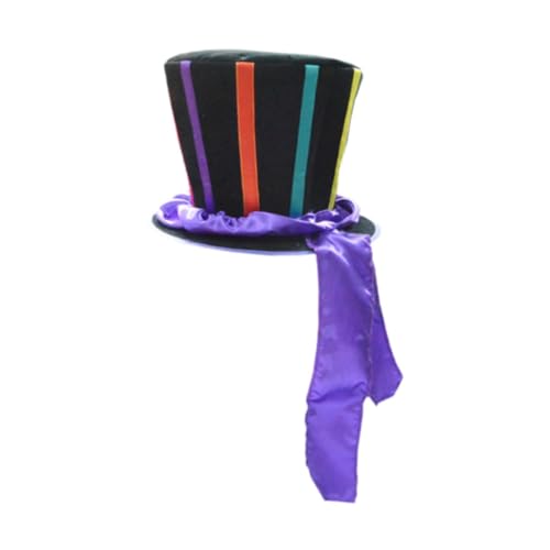 kowaku Top -Hut -Kostümzubehör Kleid mit Satinband Mode nicht gewebte Kopfbedeckung für Party Maskerade für Mardi Gras Carnival kowaku Top -Hut -Kostümzubehör Kleid mit Satinband Mode nicht gewebte Kopfbedeckung für Party Maskerade für Mardi Gras Carnival von kowaku