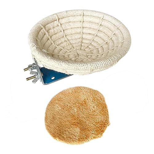kowaku Vogelzuchtnest, Bett, Vogelkäfig, Nest, tragbar, Nymphensittiche, Lovebirds mit weicher Matte, Vogelzuchthütte, Spielzeug, Weben, Hanfseil, 11,5 cm kowaku Vogelzuchtnest, Bett, Vogelkäfig, Nest, tragbar, Nymphensittiche, Lovebirds mit weicher Matte, Vogelzuchthütte, Spielzeug, Weben, Hanfseil, 11,5 cm von kowaku