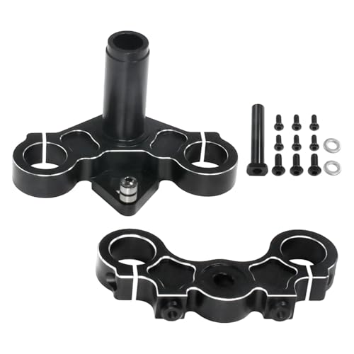 kowaku Vordere Fixed Triple Clamp RC Bike Ersatzteil Hochleistungs-RC-Upgrades-Zubehör für 1/4 -, Schwarz von kowaku