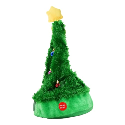 kowaku Weihnachtsmütze mit beweglicher Weihnachtsmütze, elektrische Mütze, tanzende Weihnachtsmütze für Festival, Kinder, Freunde, Stil D kowaku Weihnachtsmütze mit beweglicher Weihnachtsmütze, elektrische Mütze, tanzende Weihnachtsmütze für Festival, Kinder, Freunde, Stil D von kowaku