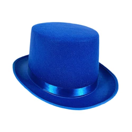 kowaku Zylinder mit flachem Oberteil, modisch, Halloween, für Feiertage, Nachtclub, Cosplay, Rollenspiele, Blau kowaku Zylinder mit flachem Oberteil, modisch, Halloween, für Feiertage, Nachtclub, Cosplay, Rollenspiele, Blau von kowaku