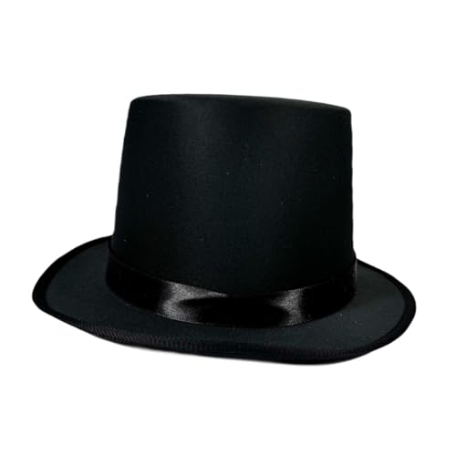 kowaku Zylinder mit flachem Oberteil, modisch, Halloween, für Feiertage, Nachtclub, Cosplay, Rollenspiele, Schwarz kowaku Zylinder mit flachem Oberteil, modisch, Halloween, für Feiertage, Nachtclub, Cosplay, Rollenspiele, Schwarz von kowaku
