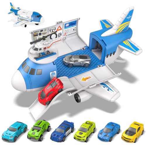kramow Spielzeug für Kinder, 3 Jahre, Jungen, Kinderauto, 3 Jahre, Flugzeug, Fahrzeuge für Kinder, Jungen, Mädchen von kramow