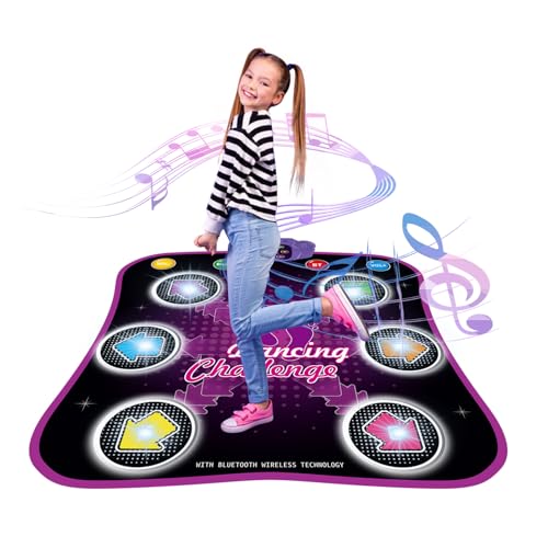 kramow Tanzmatte Spielzeug mit LED-Leuchten Musik, Bluetooth-Unterstützung, Spielmatte 3-Spiel-Modi, Tanzspiel-Matte Spielzeug Weihnachten Geburtstagsgeschenke für 3 4 5 6 7 8+ Jahre alte Jungen Mädch kramow Tanzmatte Spielzeug mit LED-Leuchten Musik, Bluetooth-Unterstützung, Spielmatte 3-Spiel-Modi, Tanzspiel-Matte Spielzeug Weihnachten Geburtstagsgeschenke für 3 4 5 6 7 8+ Jahre alte Jungen Mädch von kramow