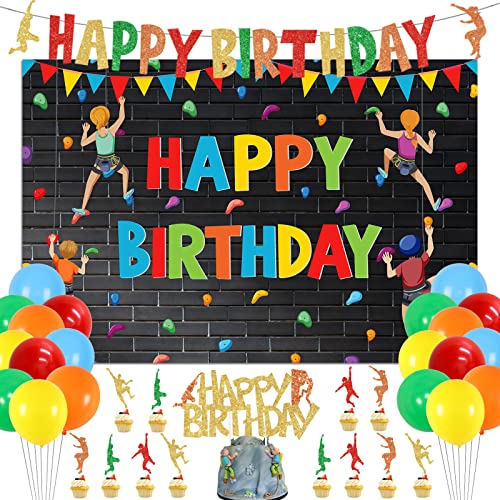 Klettern Geburtstagsparty Dekorationen für Jungen Klettern Themenparty Happy Birthday Ballons Hintergrund-Flash-Wand Happy Birthday Banner Klettern Happy Birthday Kuchen Cupcakes Klettern Geburtstagsparty Dekorationen für Jungen Klettern Themenparty Happy Birthday Ballons Hintergrund-Flash-Wand Happy Birthday Banner Klettern Happy Birthday Kuchen Cupcakes von kreat4joy