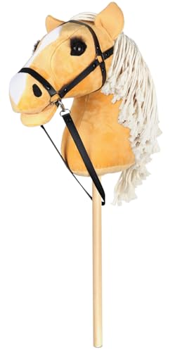 kudmwcc Hobby Horse, Steckenpferd mit Trense | Stockpferd für Kinder mit Holzstock & Mähne, im Freien Hobby Horse, Gelb kudmwcc Hobby Horse, Steckenpferd mit Trense | Stockpferd für Kinder mit Holzstock & Mähne, im Freien Hobby Horse, Gelb von kudmwcc