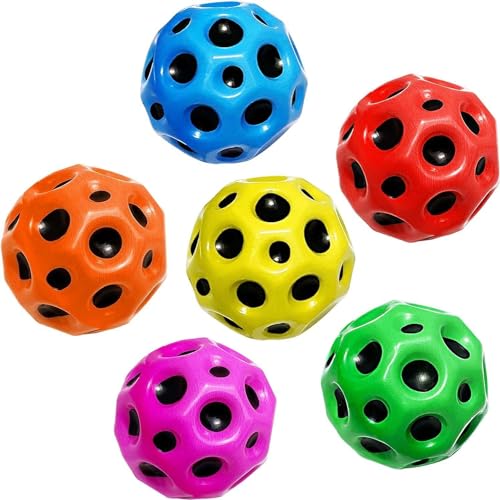 kukelen Astro Jump Ball,Moon Ball,springende Bälle,Space Theme Bouncy Balls,Planeten Hüpfbälle,springstöcke-Hüpfbälle,Mini Bouncing Ball Toy,Bouncy Balls for Kids Party Gift 7cm von kukelen