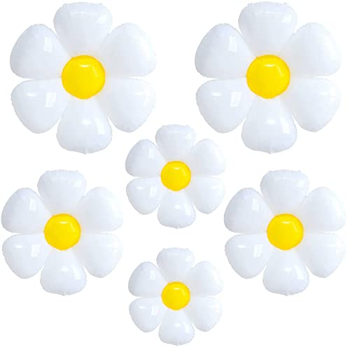 KUKIFUN Gänseblümchen-Luftballons, 6-teiliges Set für Gänseblümchen-Party-Dekorationen, weiße Riesenblumen-Luftballons für Gänseblümchen, Geburtstag, Hochzeit, Babyparty, Kindergeburtstag KUKIFUN Gänseblümchen-Luftballons, 6-teiliges Set für Gänseblümchen-Party-Dekorationen, weiße Riesenblumen-Luftballons für Gänseblümchen, Geburtstag, Hochzeit, Babyparty, Kindergeburtstag von kukifun