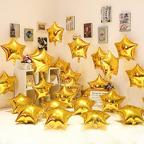 kukifun 20 Stücke Stern Luftballons 18 Zoll Goldene Luftballons Folienballons Heliumballon Stern Sternförmige Pentagramm Golden Folienluftballon für Geburtstag Verlobung Hochzeit Patry Dekoration kukifun 20 Stücke Stern Luftballons 18 Zoll Goldene Luftballons Folienballons Heliumballon Stern Sternförmige Pentagramm Golden Folienluftballon für Geburtstag Verlobung Hochzeit Patry Dekoration von kukifun
