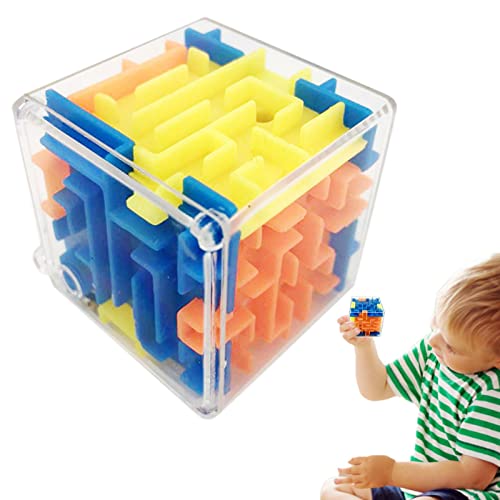 kupan Würfel-Labyrinth-Spielzeug, Labyrinth-Puzzle-Box – 3D-Rollenkugel-Labyrinth-Würfel-Spielzeug | 3D-Labyrinth-Puzzle, Denksportaufgaben, Spielzeug | Lernspielzeug von kupan