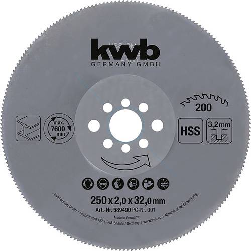 Kwb 589490 Kreissägeblatt 250 x 30mm 1St. von kwb