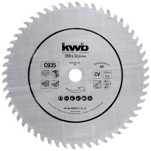 Kwb 593522 Kreissägeblatt 350 x 30mm 1St. von kwb