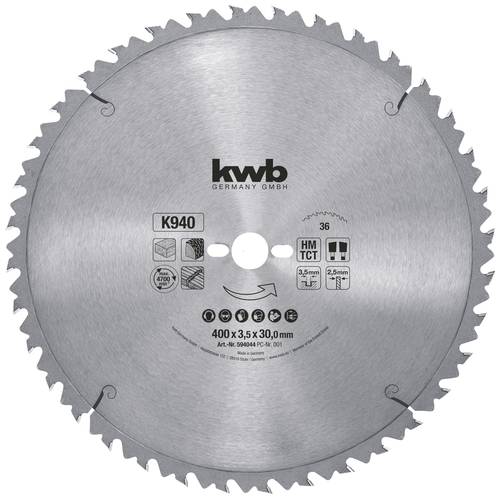 Kwb 594044 Kreissägeblatt 400 x 30mm 1St. von kwb