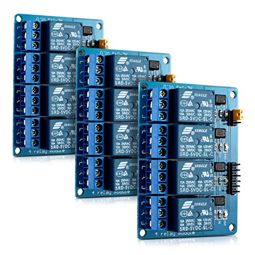 kwmobile 3X 4 Kanal Relais Modul mit 5V für Arduino von kwmobile