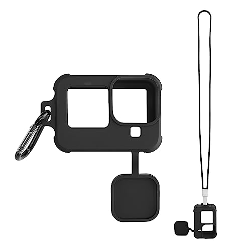 kwmobile Silikon Hülle kompatibel mit GOPro HERO11 Black / HERO10 Black / HERO9 Hülle - Kamera Tasche Schutzhülle - Cover mit Band in Schwarz kwmobile Silikon Hülle kompatibel mit GOPro HERO11 Black / HERO10 Black / HERO9 Hülle - Kamera Tasche Schutzhülle - Cover mit Band in Schwarz von kwmobile